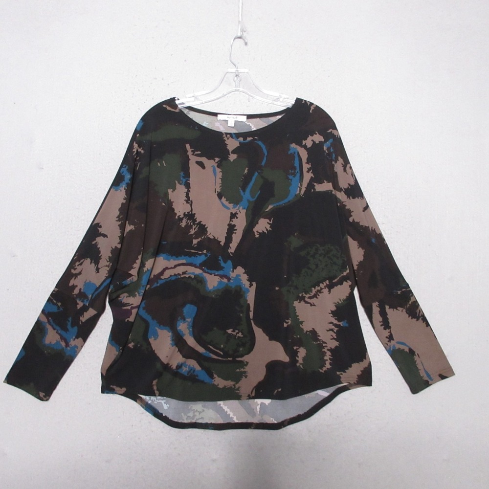 Sympli Top 10 Brown Black Lagenlook Art To Wear Relaxed Fit Dolman Sleeve Canada